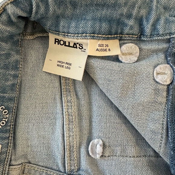 Rolla's High Rise Wide Leg Sailor Jean - Light Wash - Picture 9 of 9